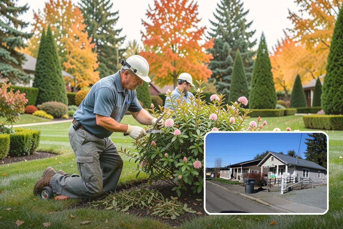 Fir Bark Installation in South Prairie, Pierce County, WA - Excellent drainage that suits wet PNW soils