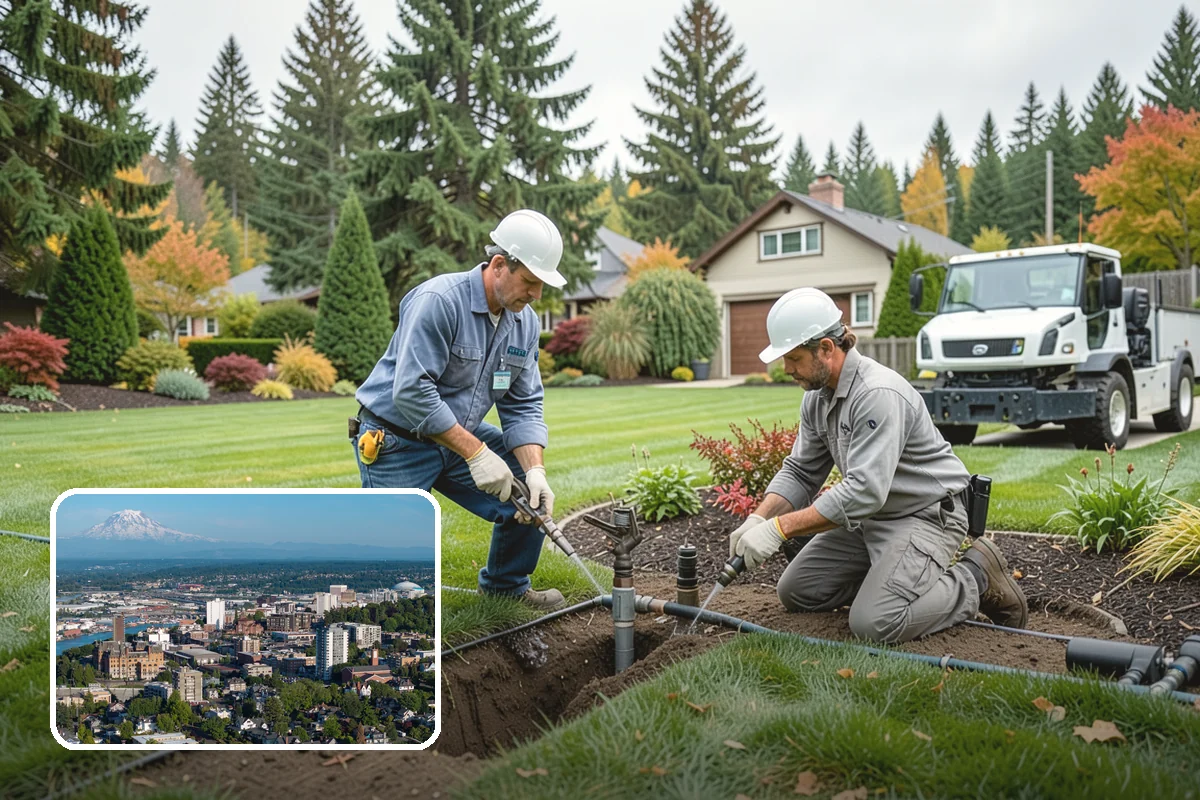 Fir Bark Installation in Tacoma, Pierce County, WA - Excellent drainage that suits wet PNW soils