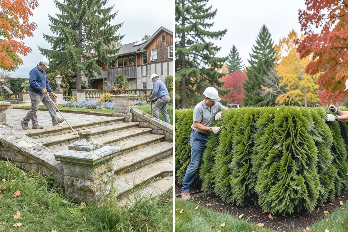 Fir Bark Installation in Wilkeson, Pierce County, WA - Assess bed scale and recommend a small, medium, or large nugget grade