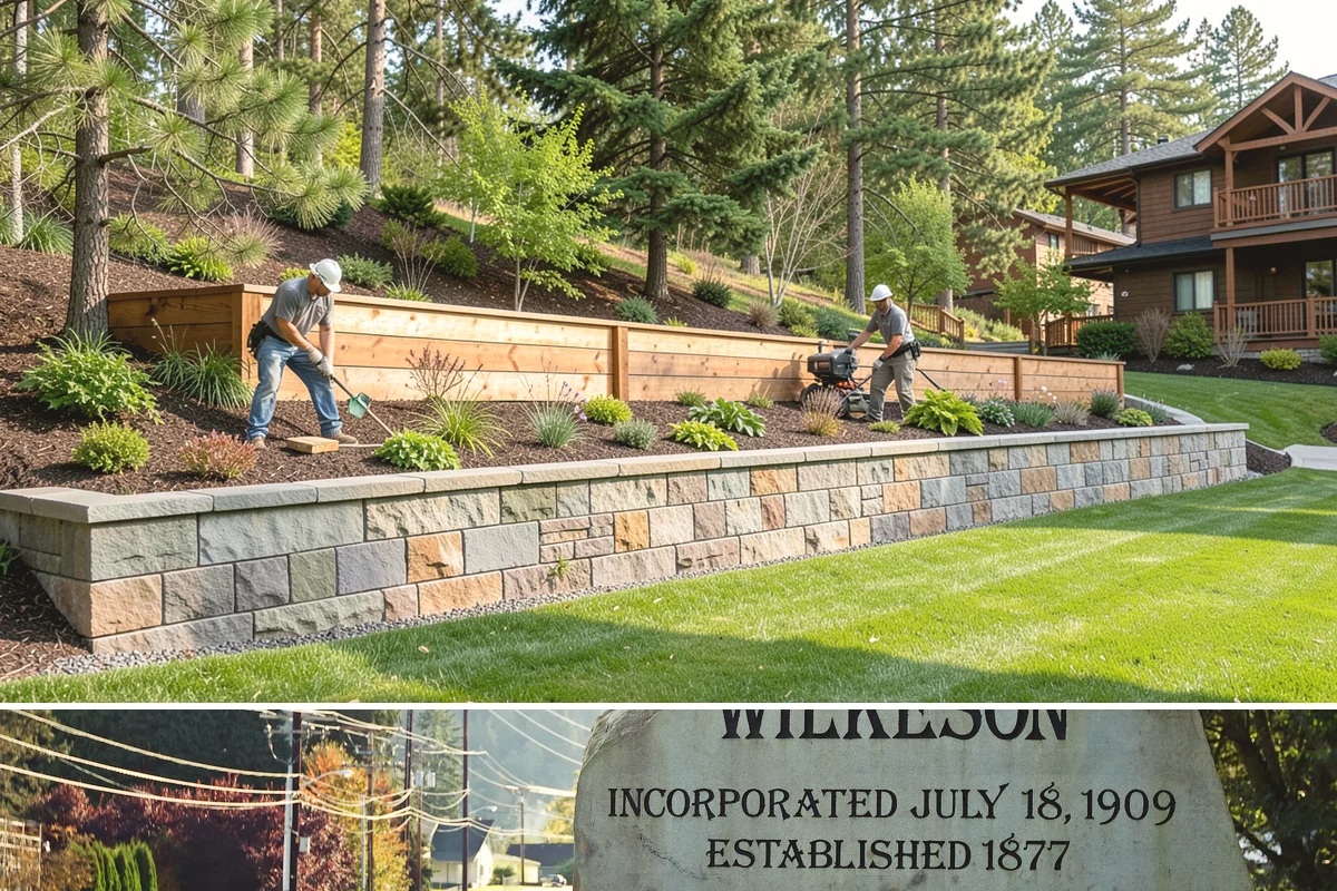 Fir Bark Installation in Wilkeson, Pierce County, WA - Fir bark works well applied in spring or fall