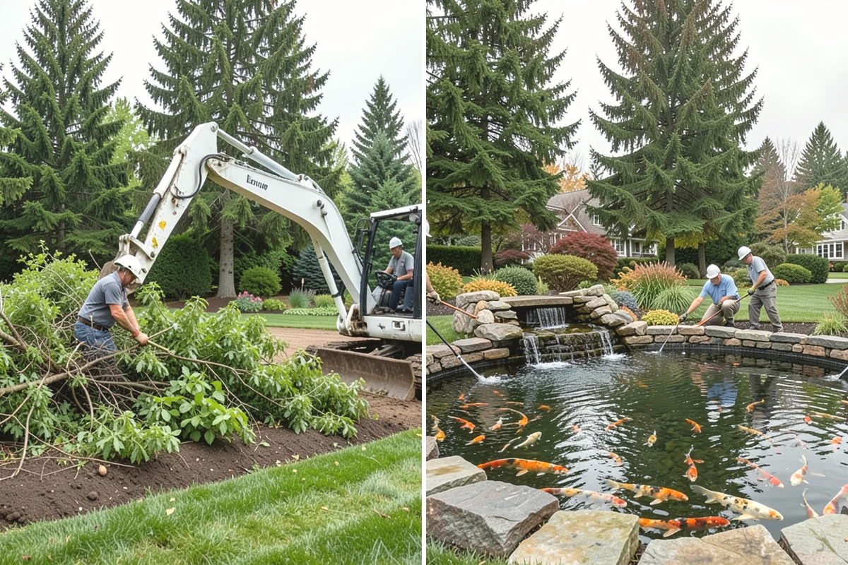 Fir Bark Installation in Yarrow Point, King County, WA - Assess bed scale and recommend a small, medium, or large nugget grade