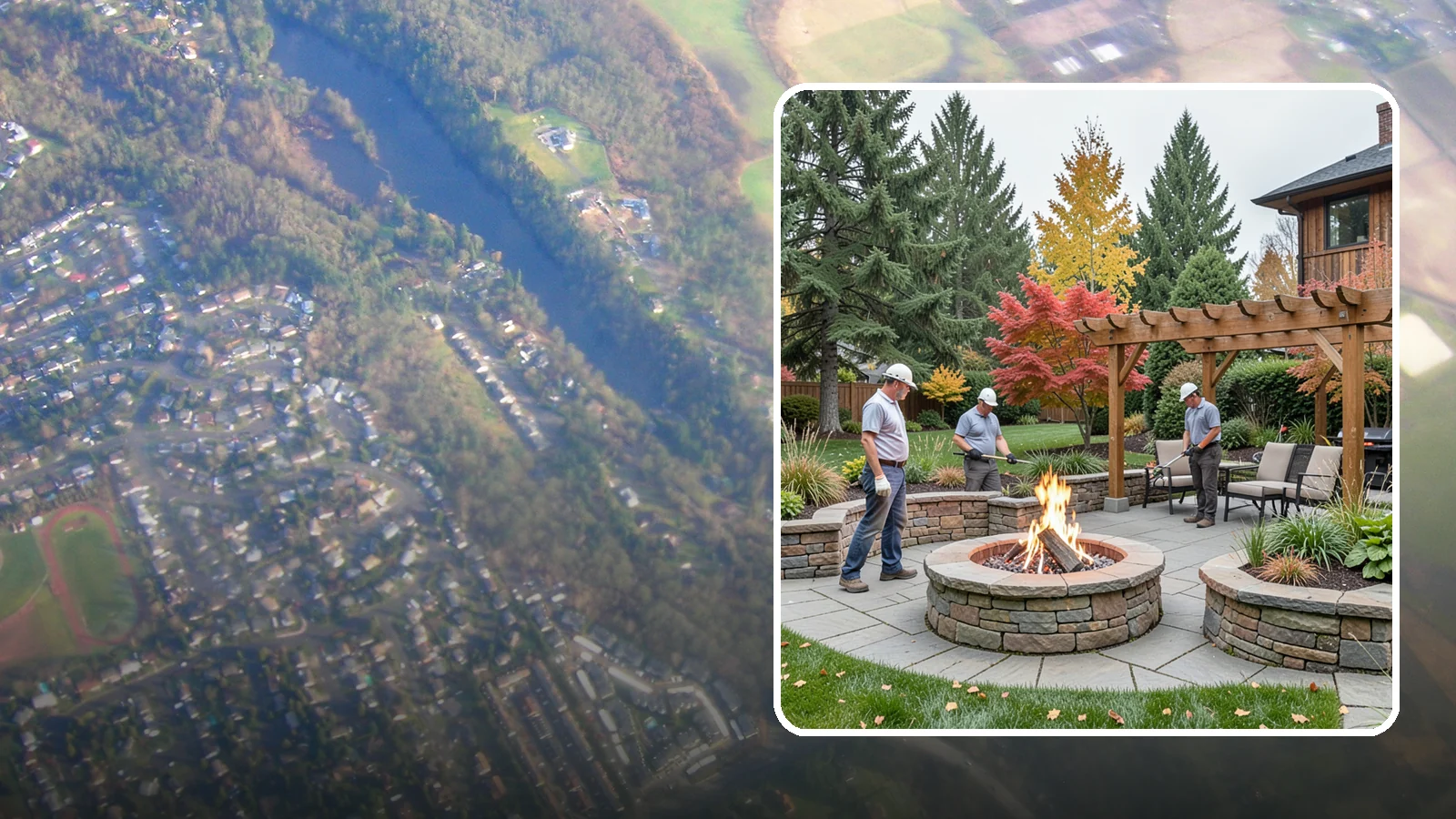 Fire Features in Algona, King County, WA - Custom fire features - pits, fireplaces, bowls, and tables - that add warmth and drama to any space.