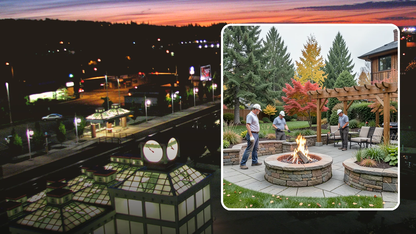 Fire Features in Auburn, King County, WA - Custom fire features - pits, fireplaces, bowls, and tables - that add warmth and drama to any space.