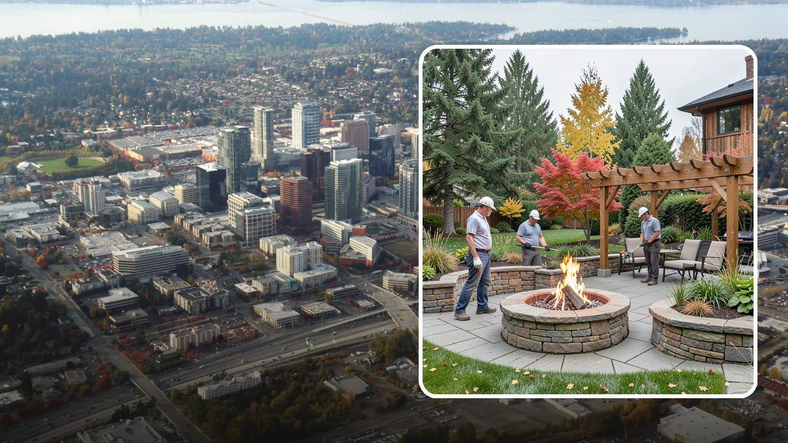 Fire Features in Bellevue, King County, WA - Custom fire features - pits, fireplaces, bowls, and tables - that add warmth and drama to any space.