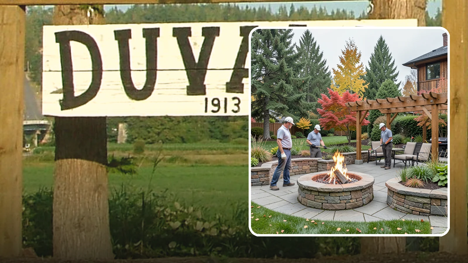 Fire Features in Duvall, King County, WA - Custom fire features - pits, fireplaces, bowls, and tables - that add warmth and drama to any space.