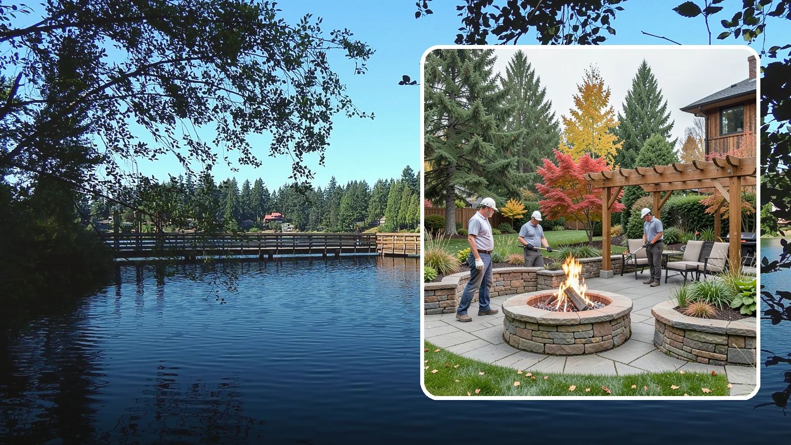 Fire Features in Federal Way, King County, WA - Custom fire features - pits, fireplaces, bowls, and tables - that add warmth and drama to any space.