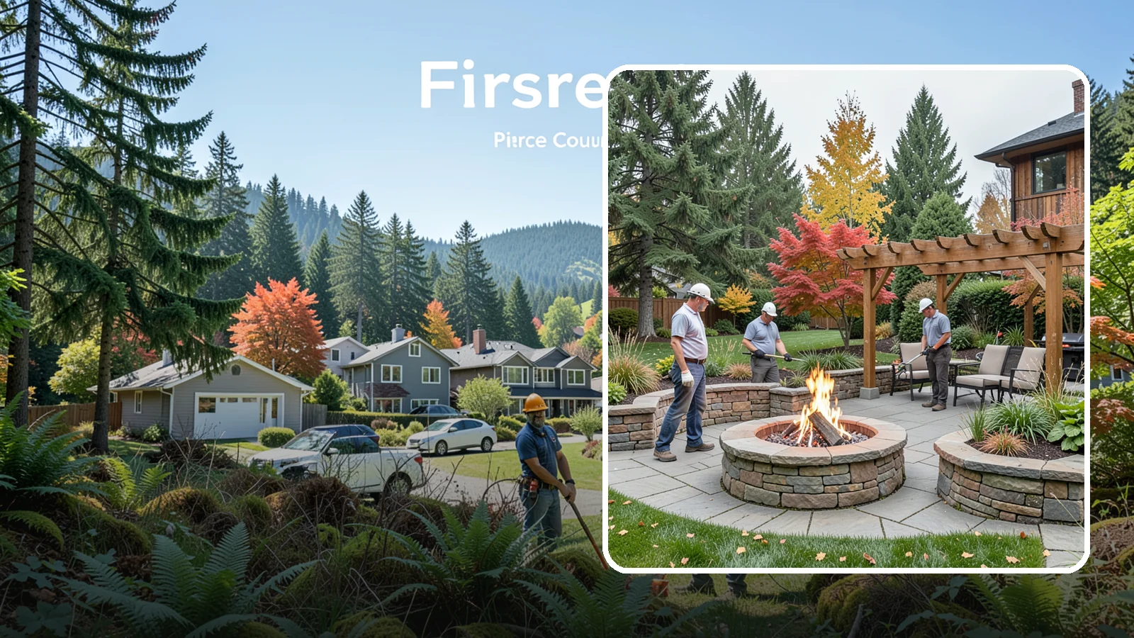Fire Features in Fircrest, Pierce County, WA - Custom fire features - pits, fireplaces, bowls, and tables - that add warmth and drama to any space.