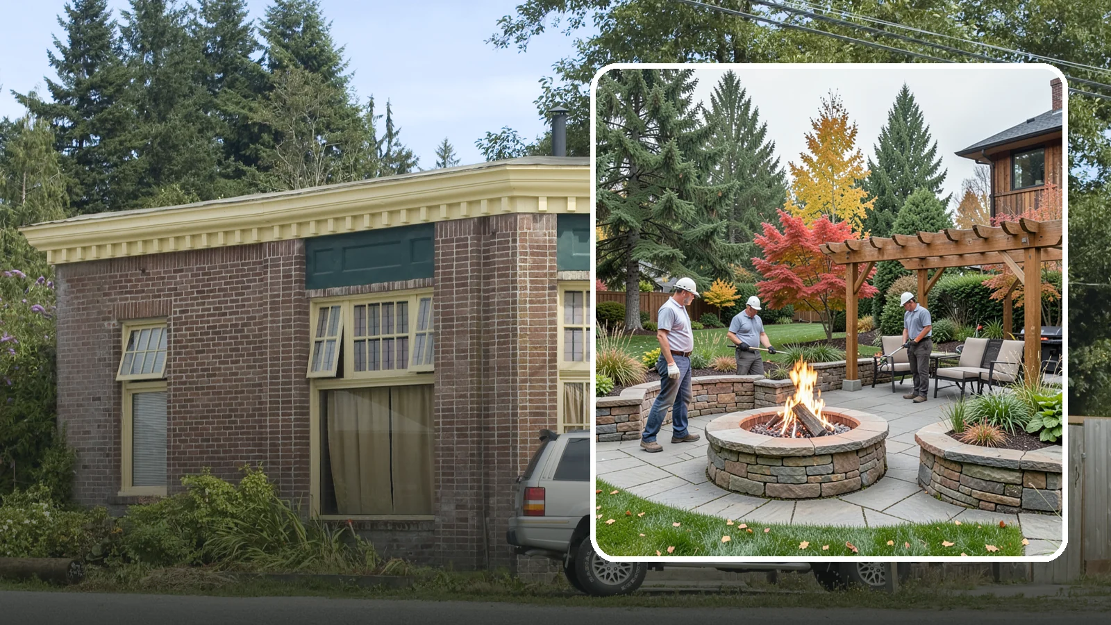 Fire Features in Hamilton, Skagit County, WA - Custom fire features - pits, fireplaces, bowls, and tables - that add warmth and drama to any space.