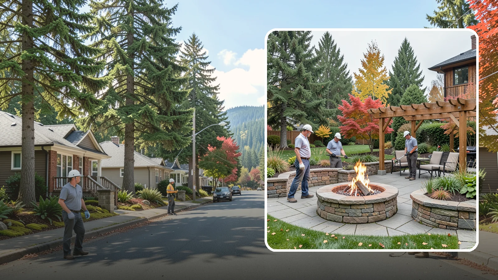 Fire Features in Hunts Point, King County, WA - Custom fire features - pits, fireplaces, bowls, and tables - that add warmth and drama to any space.