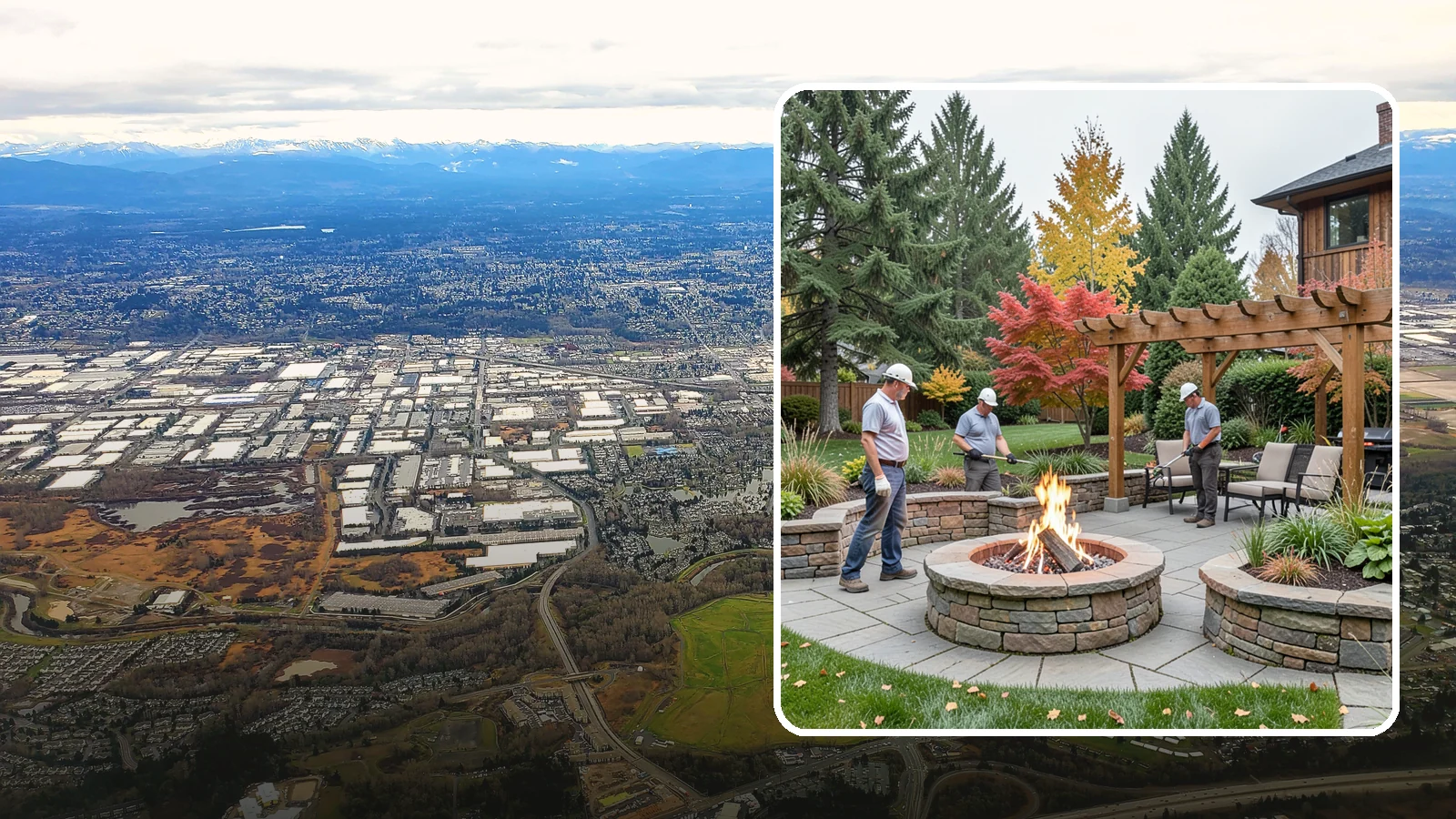 Fire Features in Kent, King County, WA - Custom fire features - pits, fireplaces, bowls, and tables - that add warmth and drama to any space.
