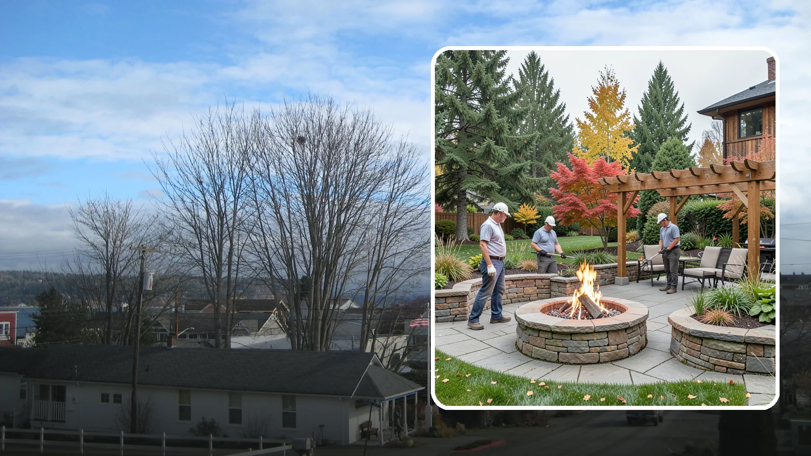 Fire Features in Langley, Island County, WA - Custom fire features - pits, fireplaces, bowls, and tables - that add warmth and drama to any space.