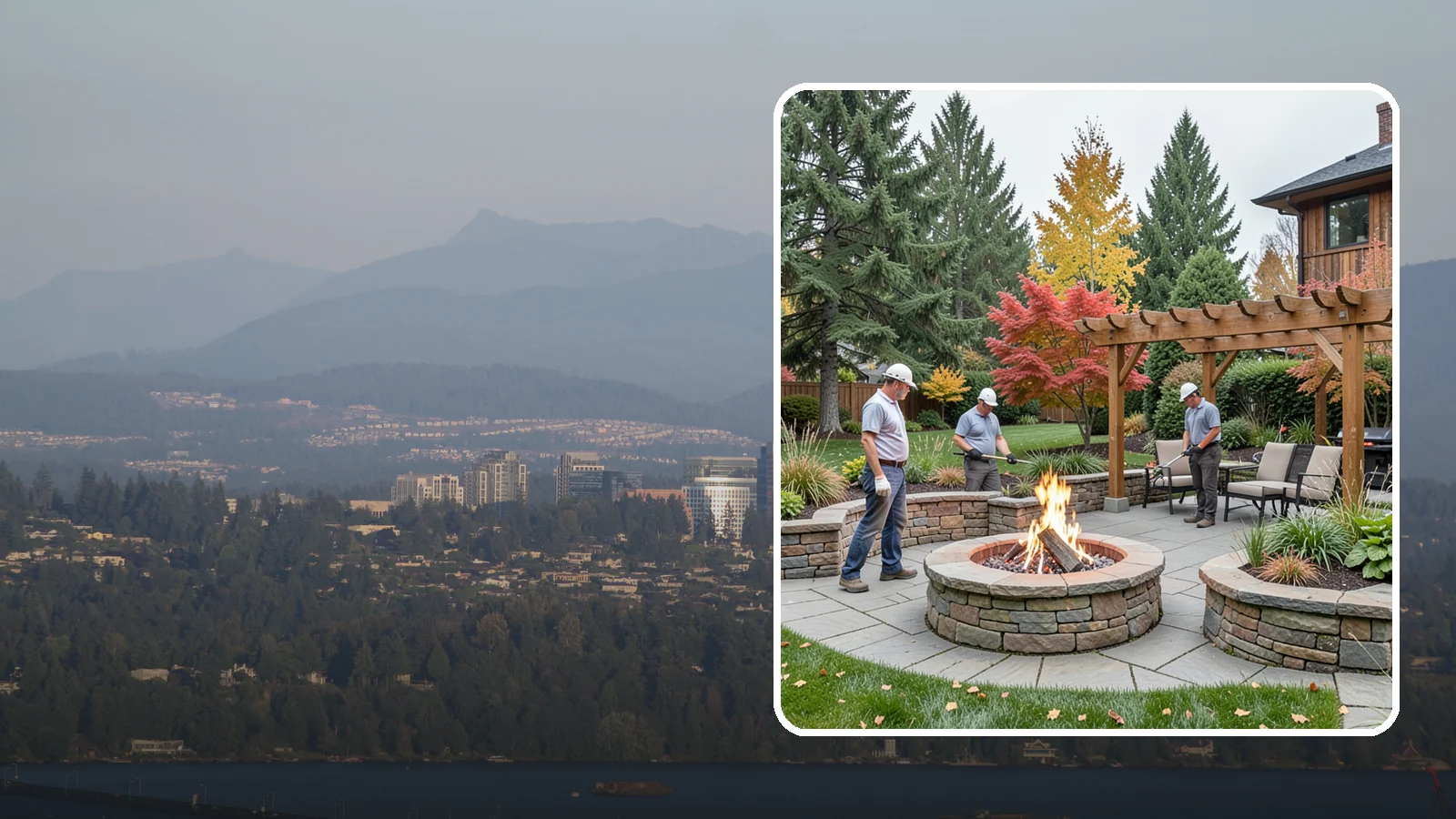Fire Features in Medina, King County, WA - Custom fire features - pits, fireplaces, bowls, and tables - that add warmth and drama to any space.