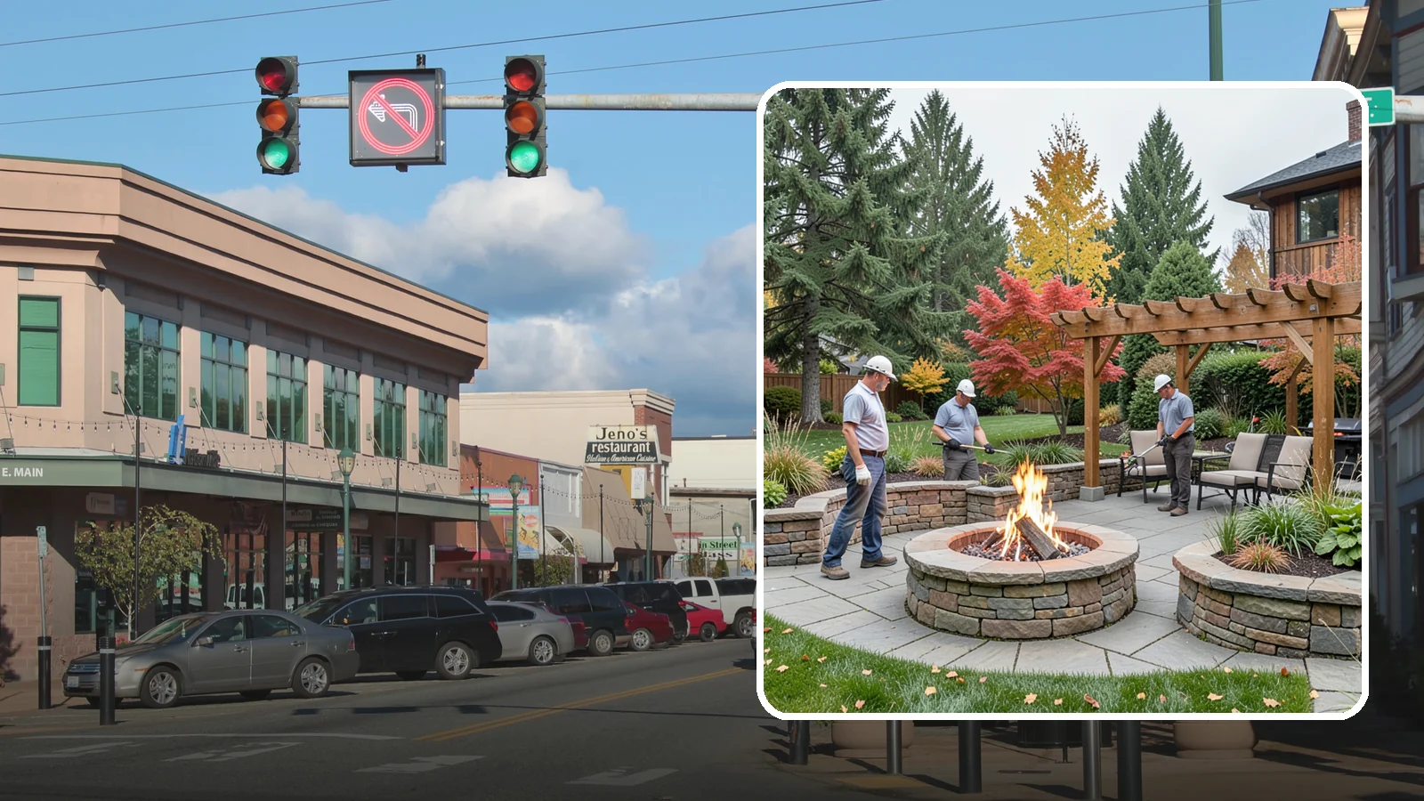 Fire Features in Monroe, Snohomish County, WA - Custom fire features - pits, fireplaces, bowls, and tables - that add warmth and drama to any space.