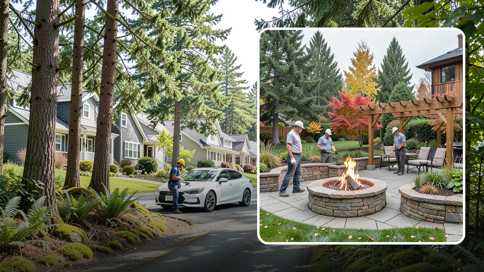 Fire Features in Normandy Park, King County, WA - Custom fire features - pits, fireplaces, bowls, and tables - that add warmth and drama to any space.