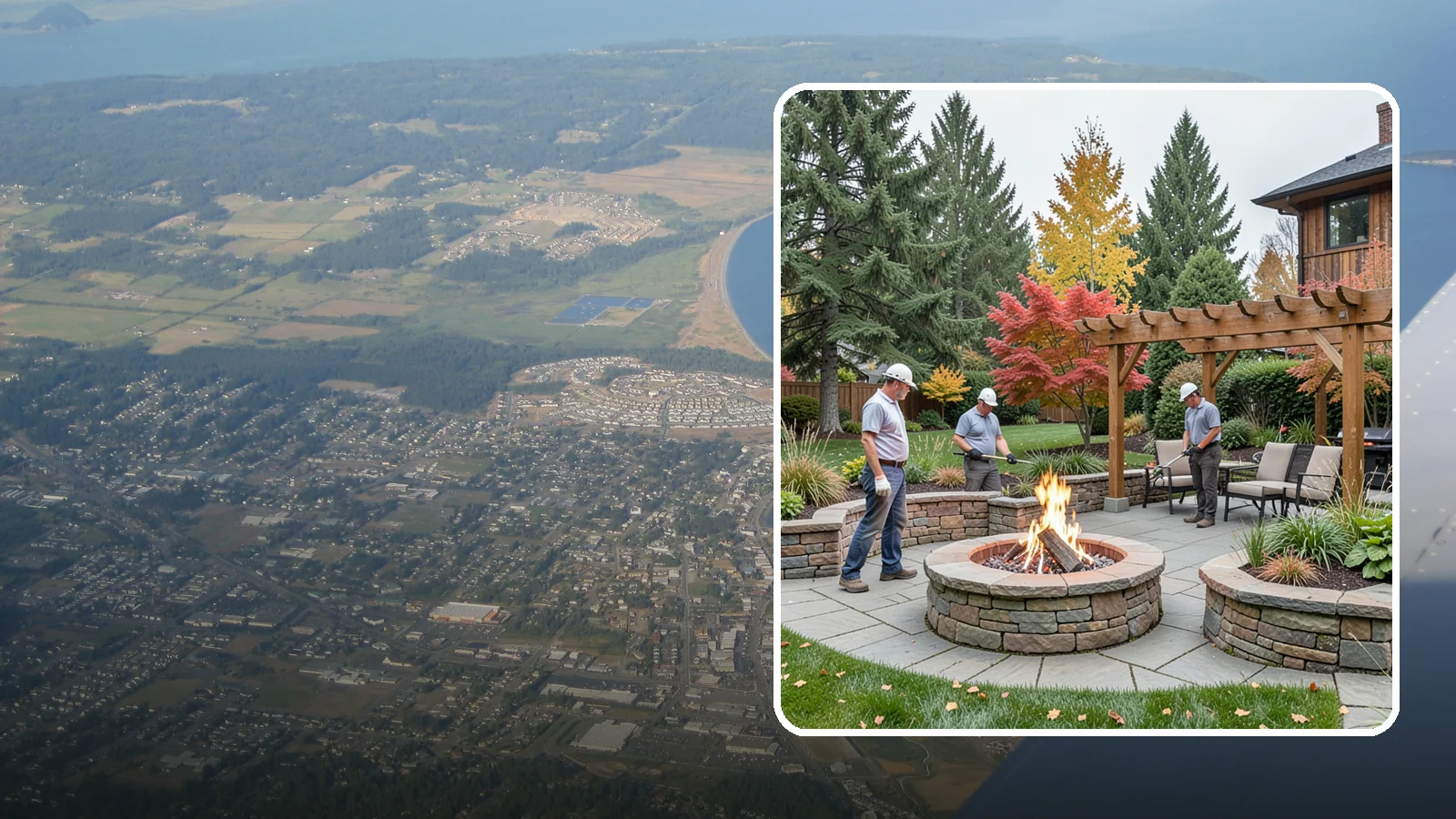 Fire Features in Oak Harbor, Island County, WA - Custom fire features - pits, fireplaces, bowls, and tables - that add warmth and drama to any space.