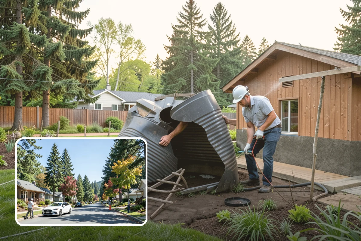 Fire Features in Orting, Pierce County, WA - Warmth, light, and a focal point