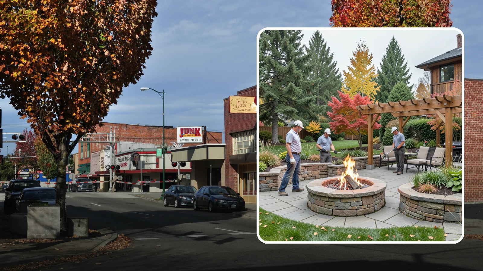 Fire Features in Puyallup, Pierce County, WA - Custom fire features - pits, fireplaces, bowls, and tables - that add warmth and drama to any space.