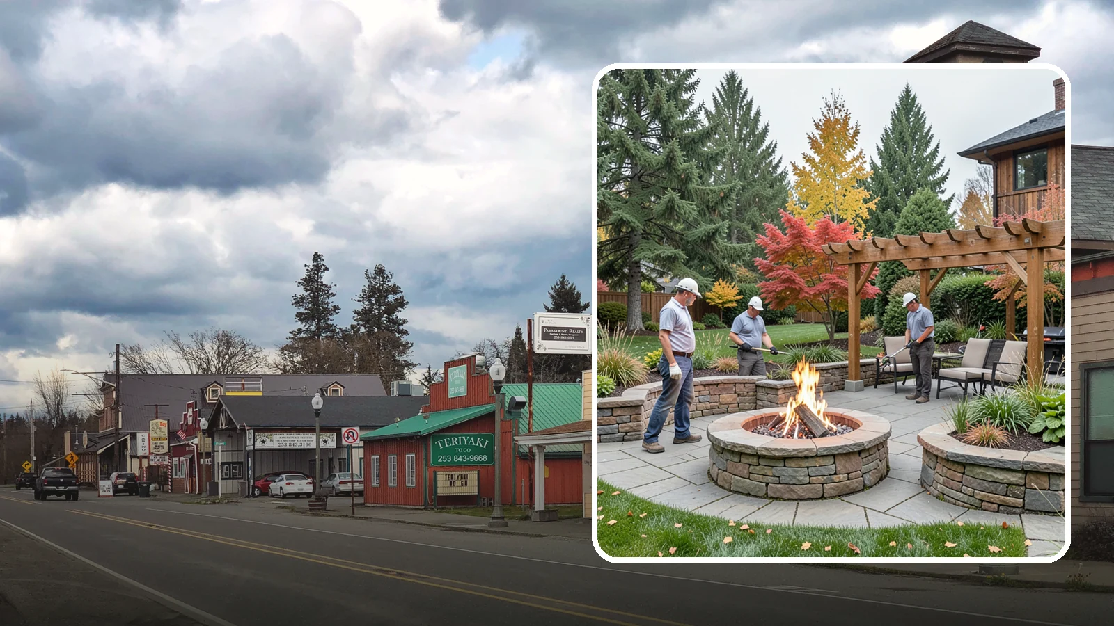 Fire Features in Roy, Pierce County, WA - Custom fire features - pits, fireplaces, bowls, and tables - that add warmth and drama to any space.
