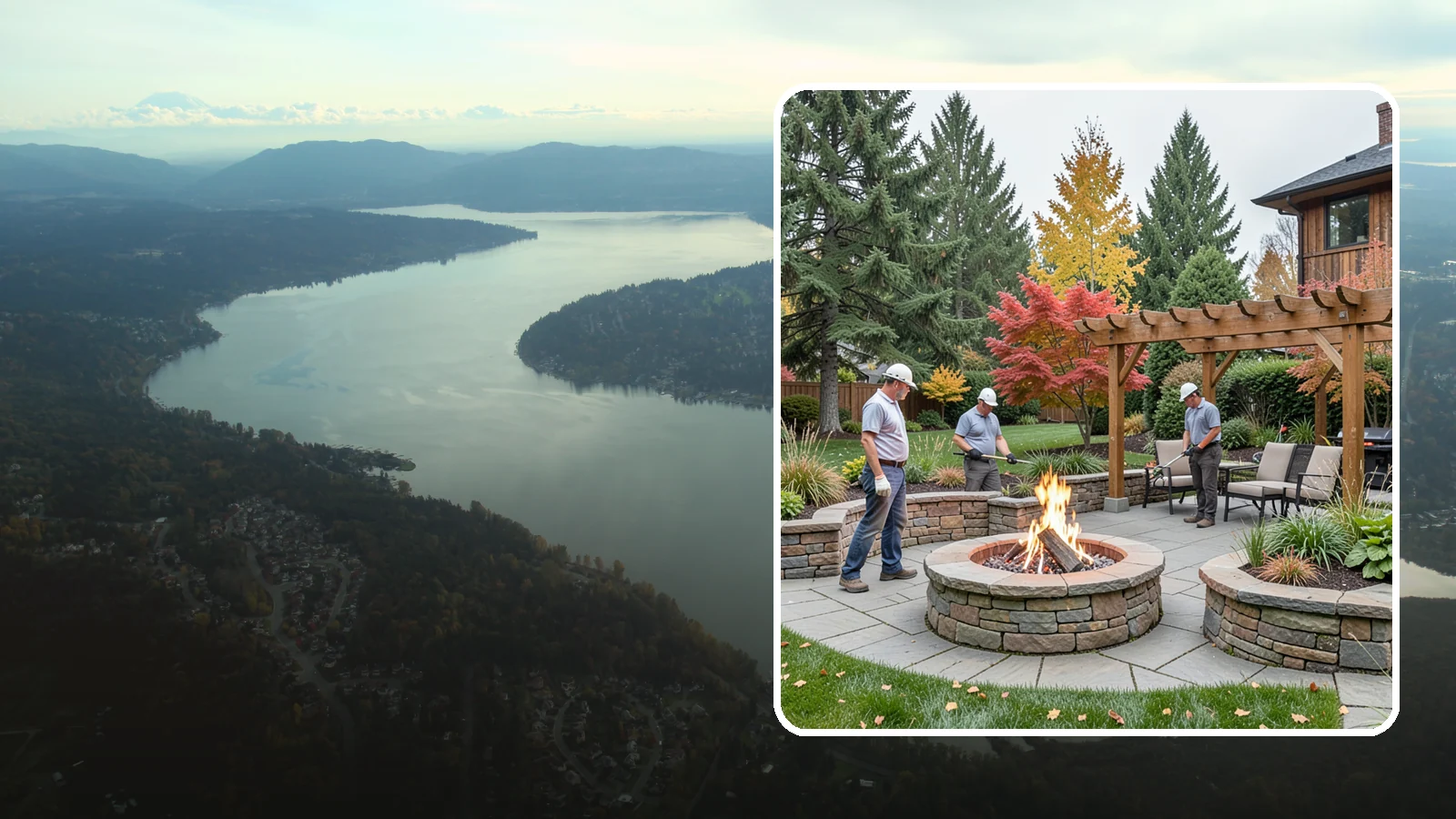 Fire Features in Sammamish, King County, WA - Custom fire features - pits, fireplaces, bowls, and tables - that add warmth and drama to any space.