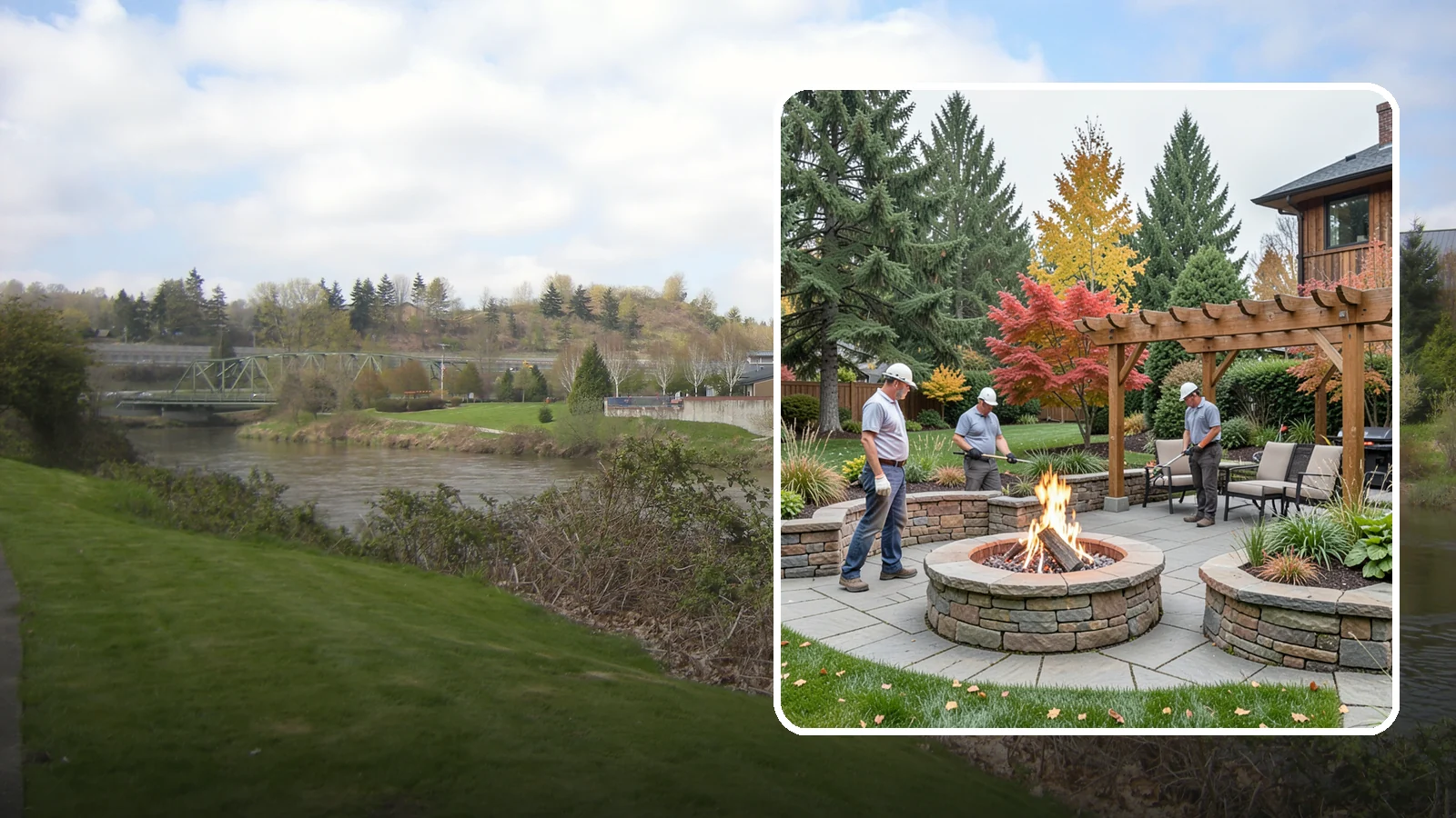 Fire Features in Tukwila, King County, WA - Custom fire features - pits, fireplaces, bowls, and tables - that add warmth and drama to any space.