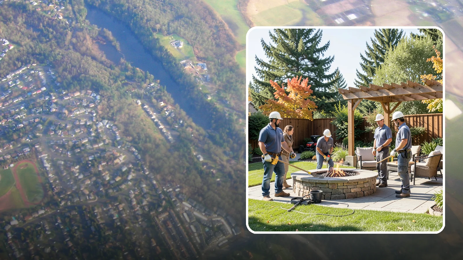 Fire Pit Installation in Algona, King County, WA - Wood-burning or gas fire pits that create a warm, inviting gathering spot for year-round evenings.