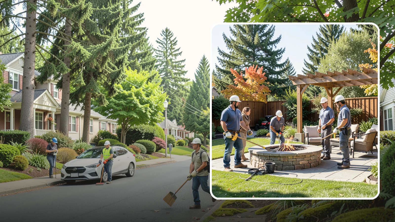Fire Pit Installation in Beaux Arts Village, King County, WA - Wood-burning or gas fire pits that create a warm, inviting gathering spot for year-round evenings.