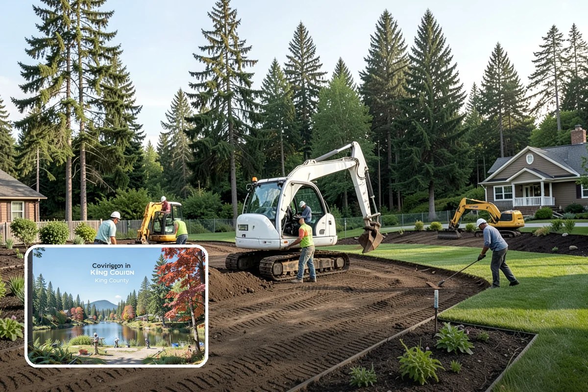Fire Pit Installation in Covington, King County, WA - A natural gathering spot