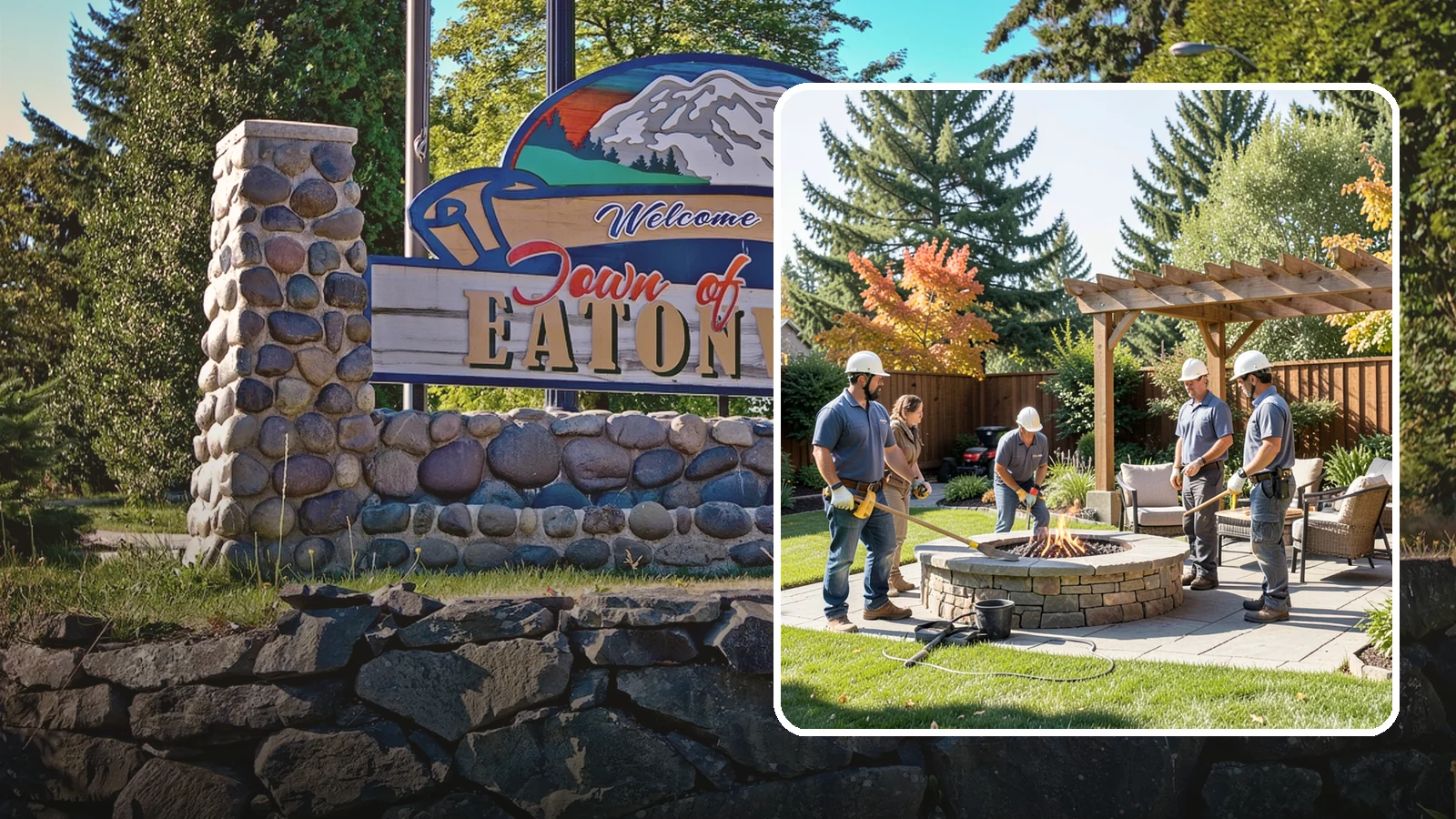 Fire Pit Installation in Eatonville, Pierce County, WA - Wood-burning or gas fire pits that create a warm, inviting gathering spot for year-round evenings.