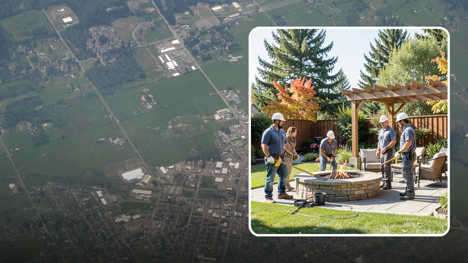 Fire Pit Installation in Enumclaw, King County, WA - Wood-burning or gas fire pits that create a warm, inviting gathering spot for year-round evenings.