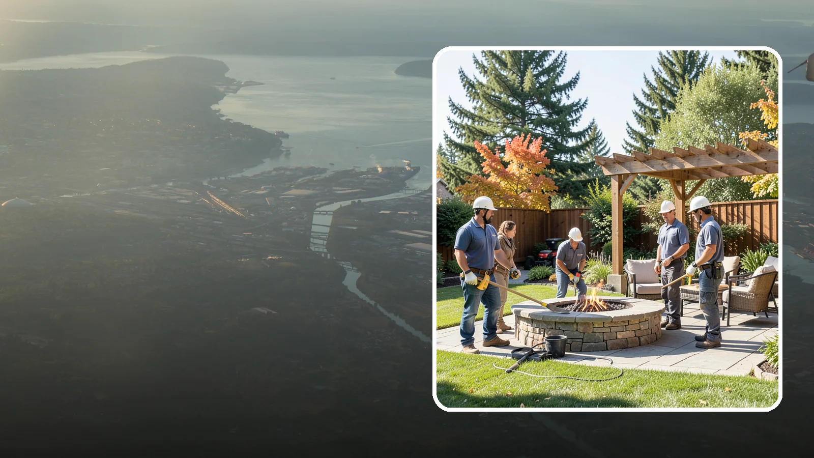 Fire Pit Installation in Fife, Pierce County, WA - Wood-burning or gas fire pits that create a warm, inviting gathering spot for year-round evenings.