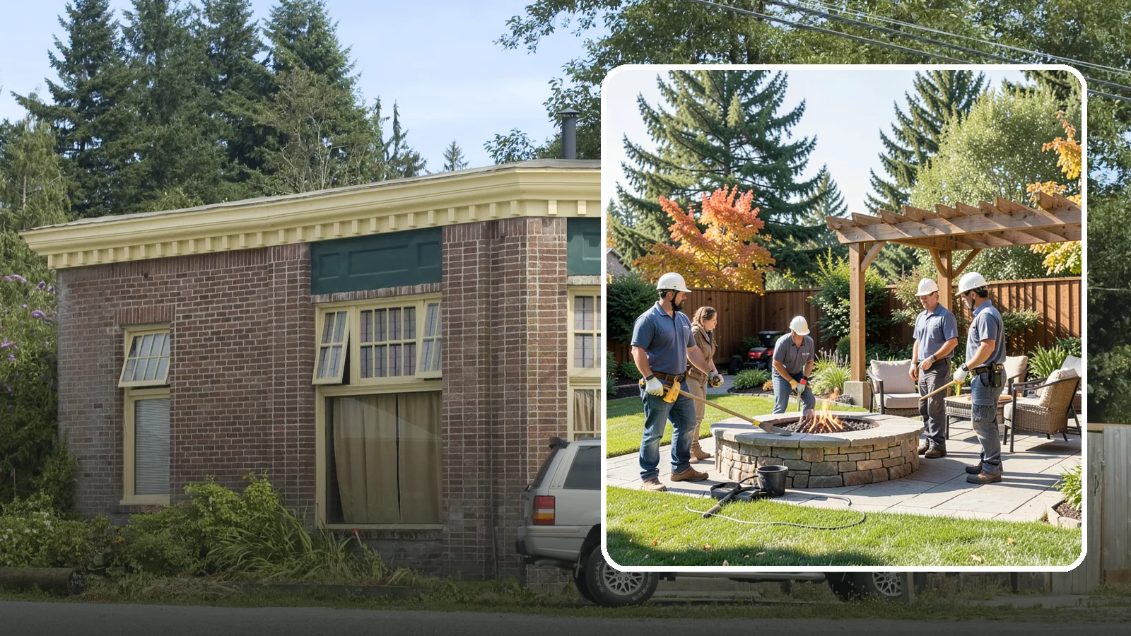 Fire Pit Installation in Hamilton, Skagit County, WA - Wood-burning or gas fire pits that create a warm, inviting gathering spot for year-round evenings.