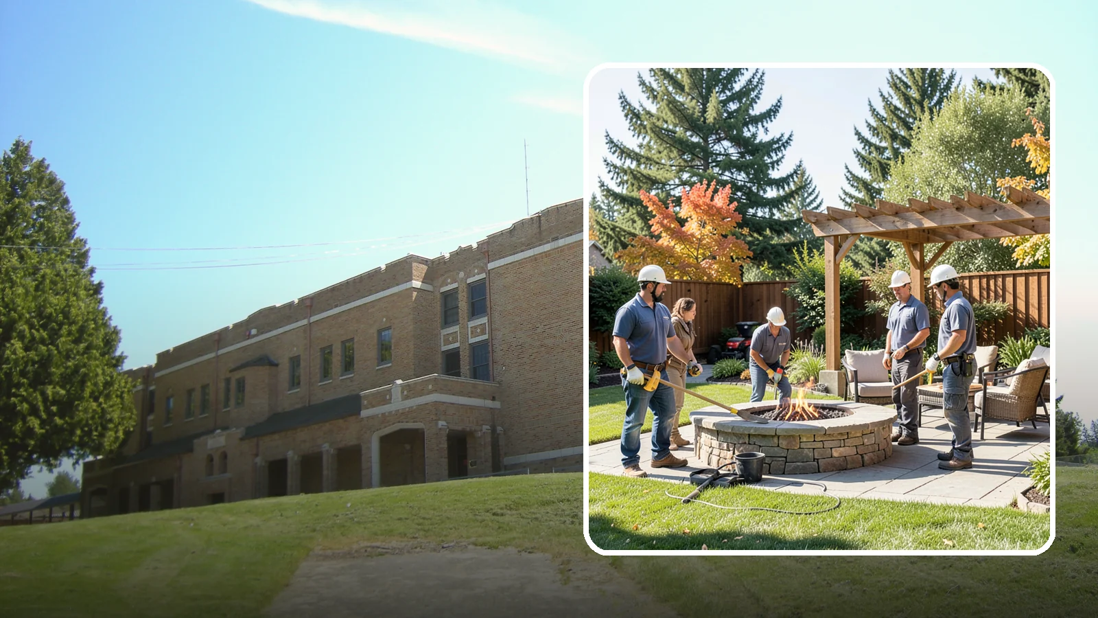 Fire Pit Installation in Maple Valley, King County, WA - Wood-burning or gas fire pits that create a warm, inviting gathering spot for year-round evenings.