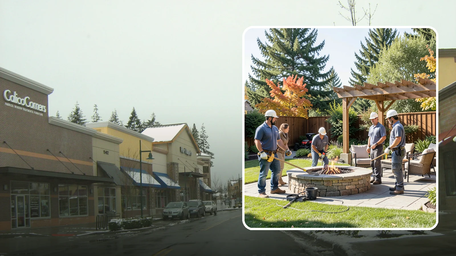 Fire Pit Installation in Mill Creek, Snohomish County, WA - Wood-burning or gas fire pits that create a warm, inviting gathering spot for year-round evenings.