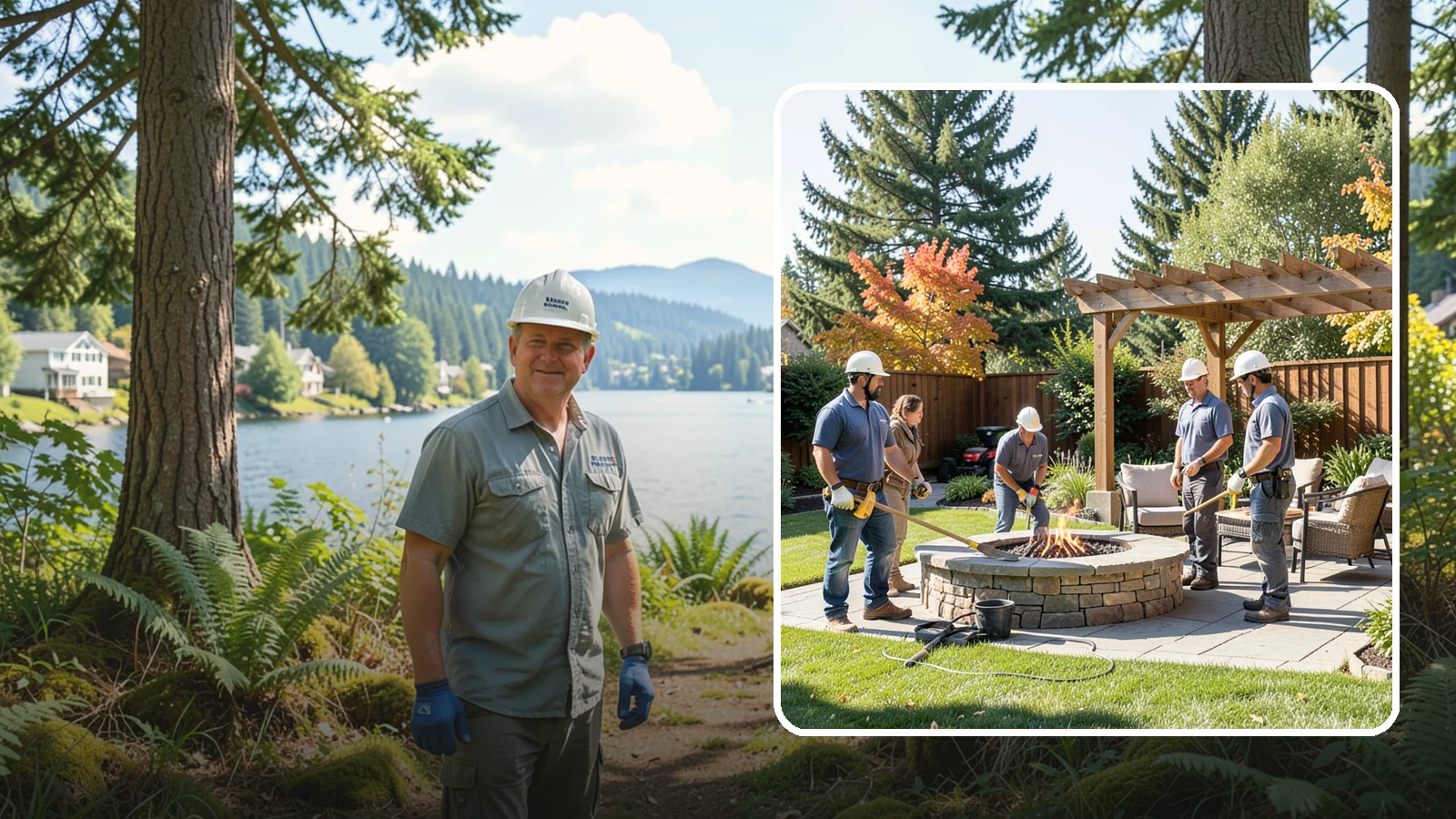 Fire Pit Installation in Milton, King County, WA - Wood-burning or gas fire pits that create a warm, inviting gathering spot for year-round evenings.