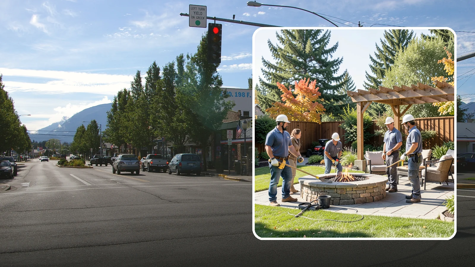 Fire Pit Installation in North Bend, King County, WA - Wood-burning or gas fire pits that create a warm, inviting gathering spot for year-round evenings.