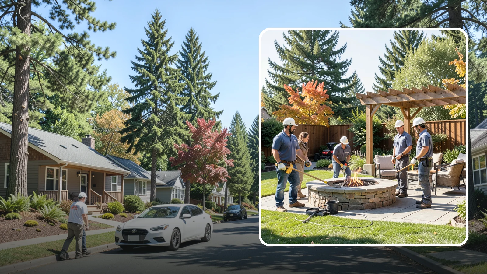 Fire Pit Installation in Orting, Pierce County, WA - Wood-burning or gas fire pits that create a warm, inviting gathering spot for year-round evenings.