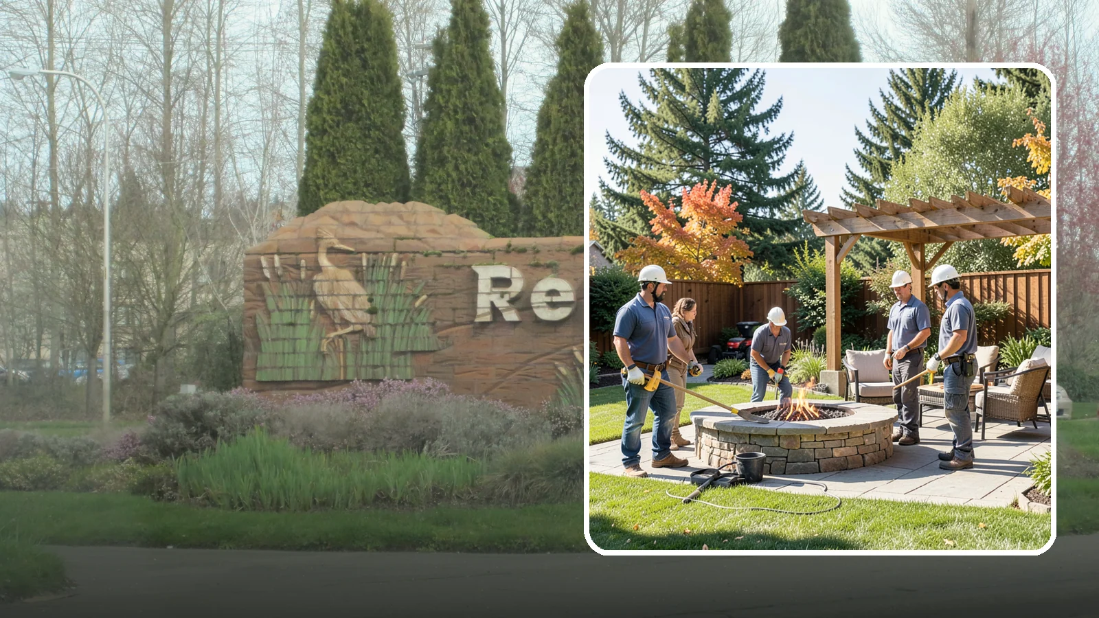 Fire Pit Installation in Renton, King County, WA - Wood-burning or gas fire pits that create a warm, inviting gathering spot for year-round evenings.