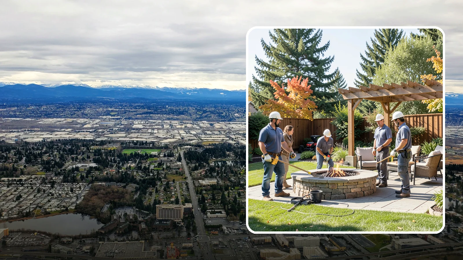 Fire Pit Installation in SeaTac, King County, WA - Wood-burning or gas fire pits that create a warm, inviting gathering spot for year-round evenings.
