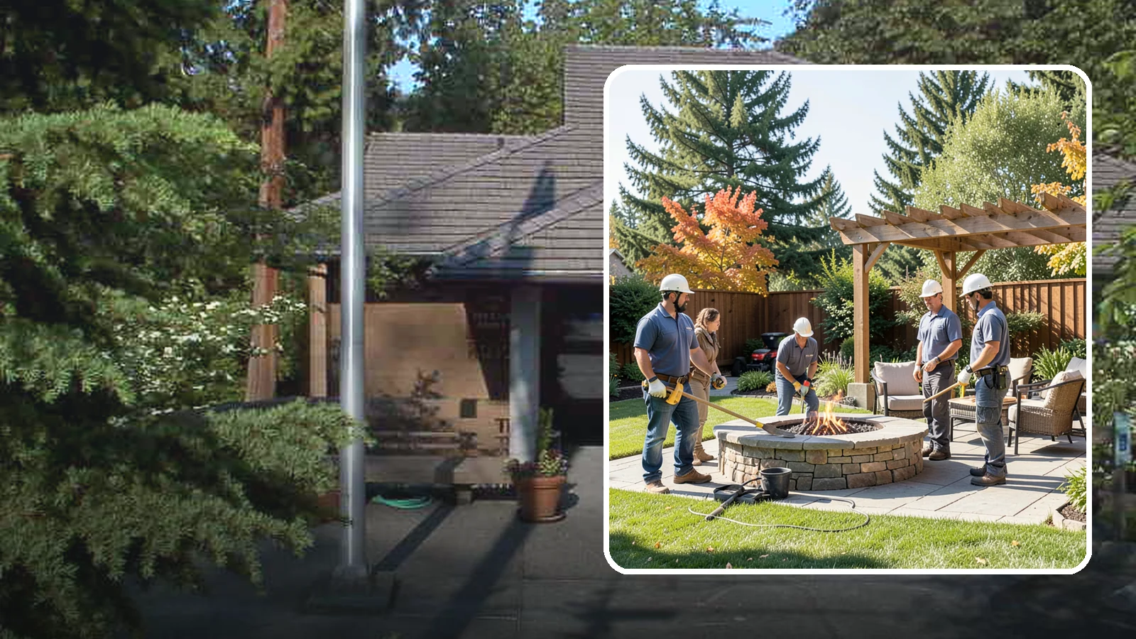 Fire Pit Installation in Yarrow Point, King County, WA - Wood-burning or gas fire pits that create a warm, inviting gathering spot for year-round evenings.