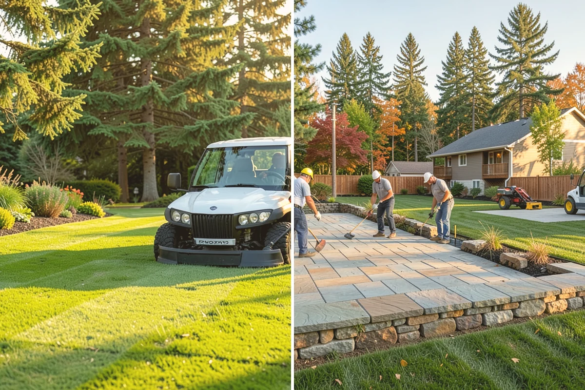 Flagstone Installation in Algona, King County, WA - Plan the layout and confirm drainage direction