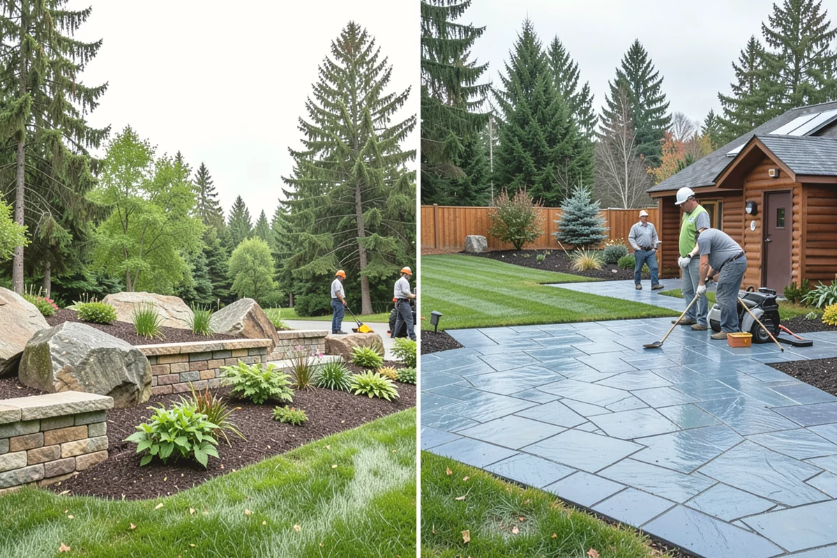 Flagstone Installation in Anacortes, Skagit County, WA - Plan the layout and confirm drainage direction