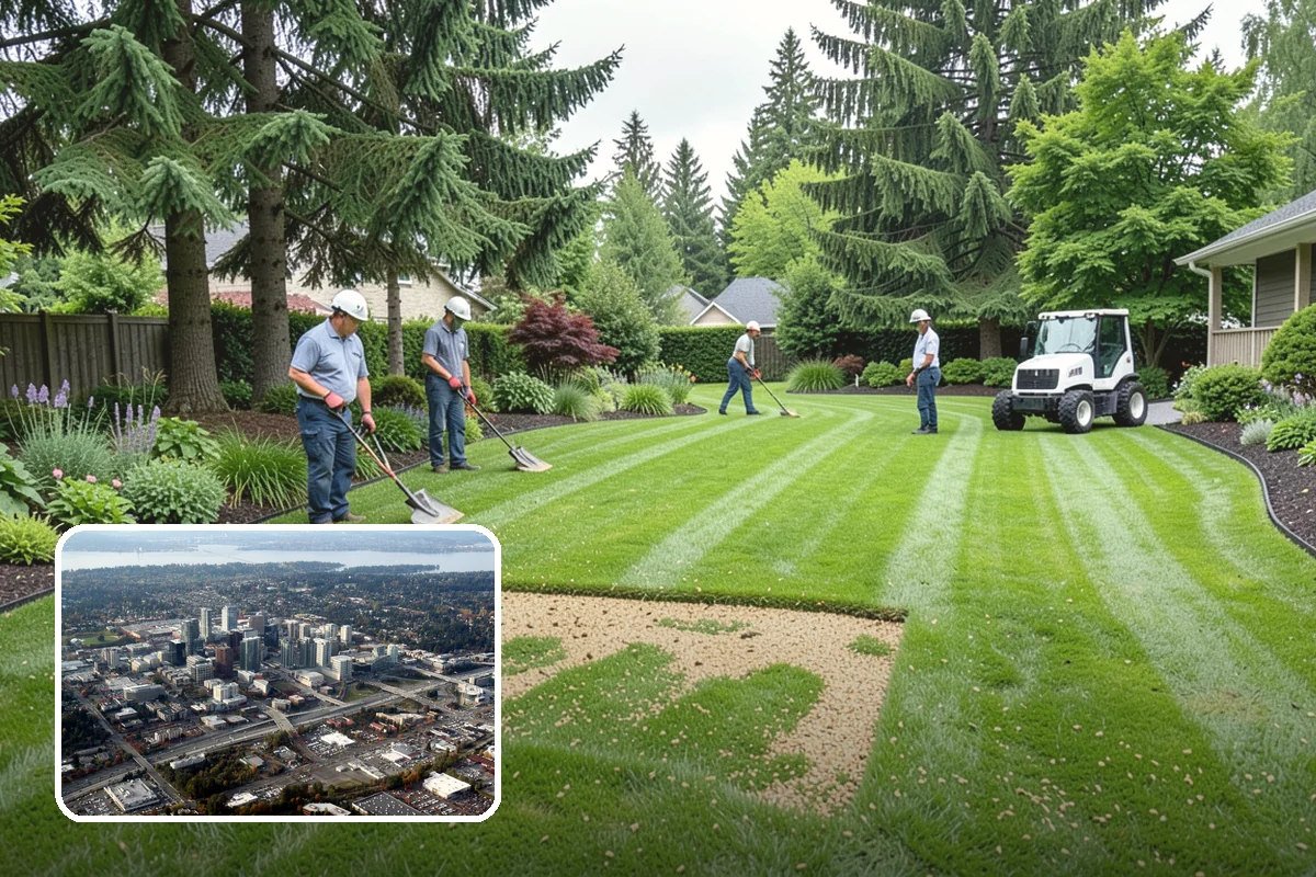 Flagstone Installation in Bellevue, King County, WA - Natural, non-uniform look that suits garden settings