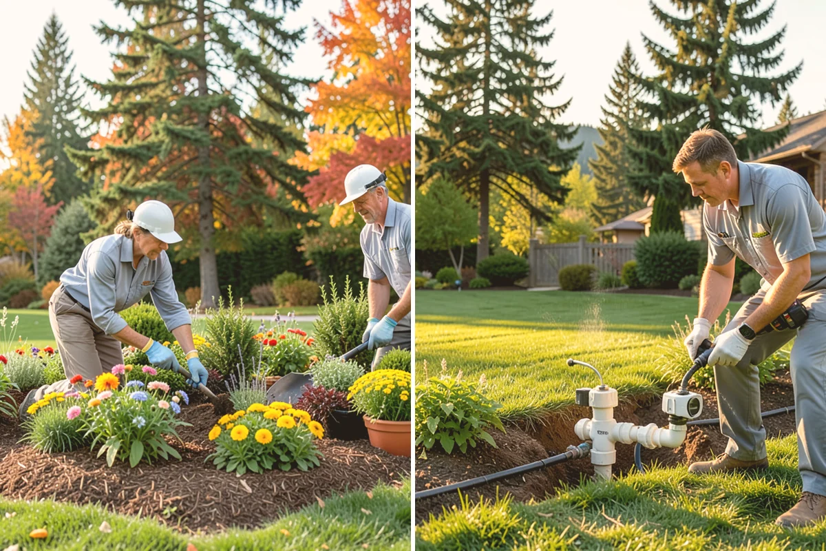 Flagstone Installation in Bellevue, King County, WA - Plan the layout and confirm drainage direction