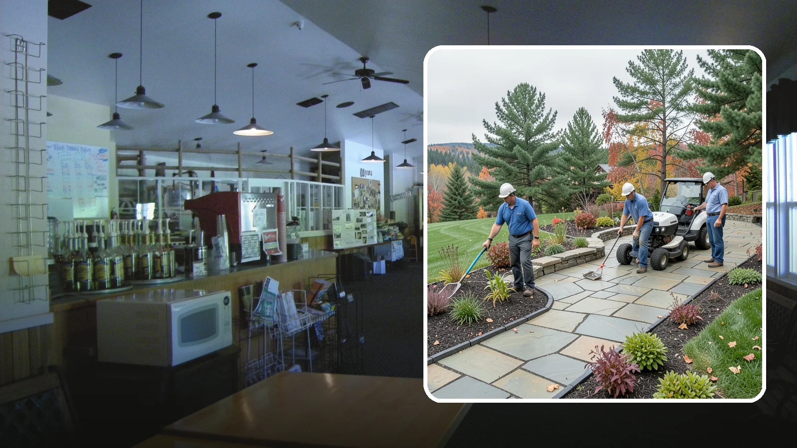 Flagstone Installation in Black Diamond, King County, WA - Irregular flagstone laid in flowing, natural patterns for rustic PNW garden paths, patios, and stepping-stone walkways.