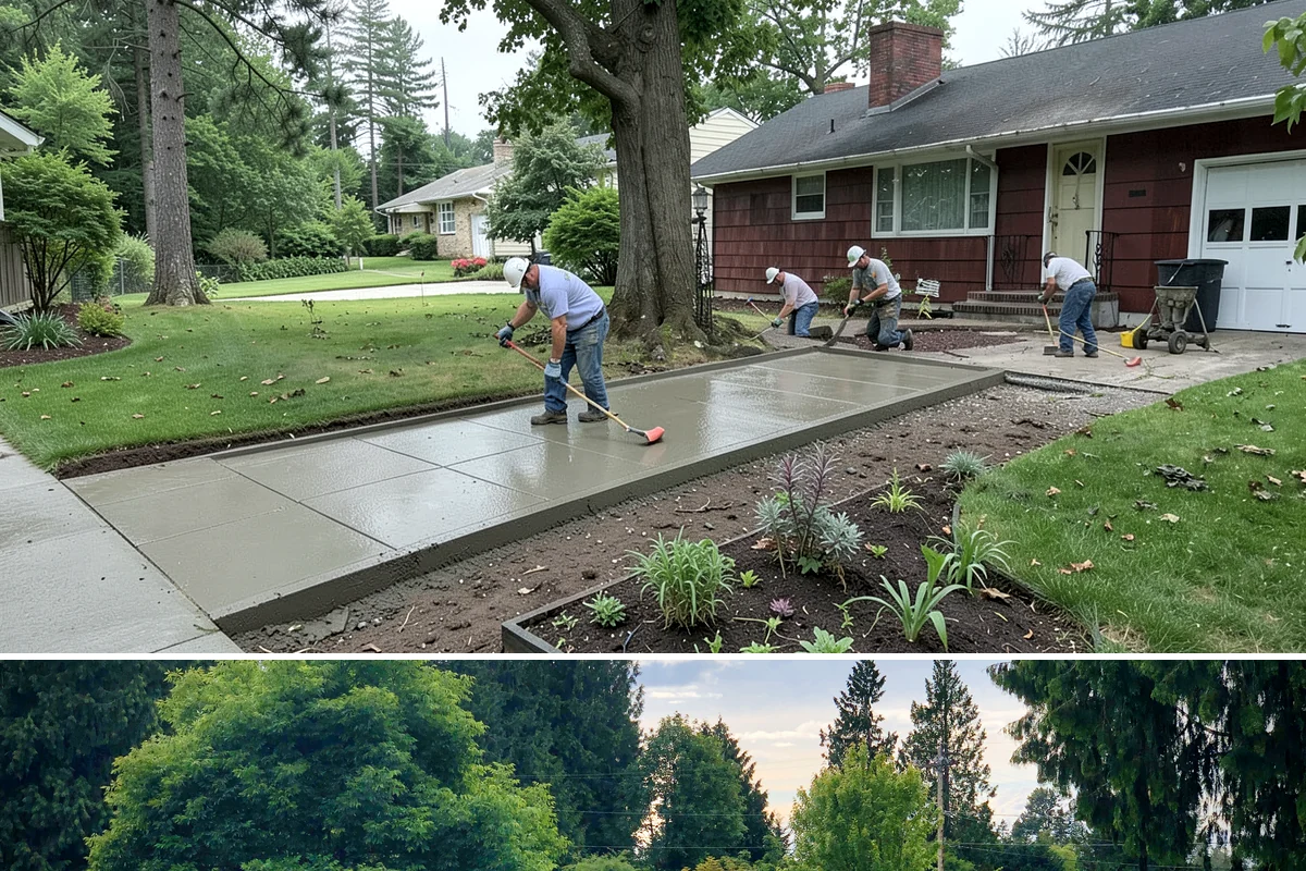 Flagstone Installation in Bonney Lake, Pierce County, WA - Best installed spring through fall when dry-set joints can settle, though sheltered paths can be built during drier winter breaks.