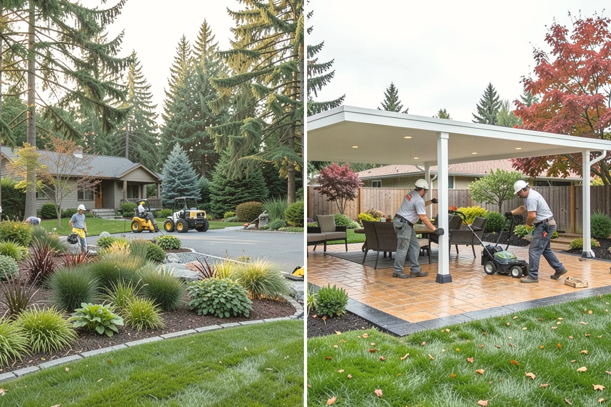 Flagstone Installation in Carbonado, Pierce County, WA - Plan the layout and confirm drainage direction