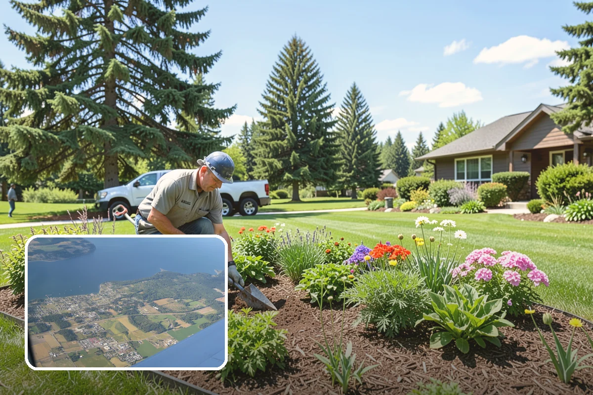 Flagstone Installation in Coupeville, Island County, WA - Natural, non-uniform look that suits garden settings
