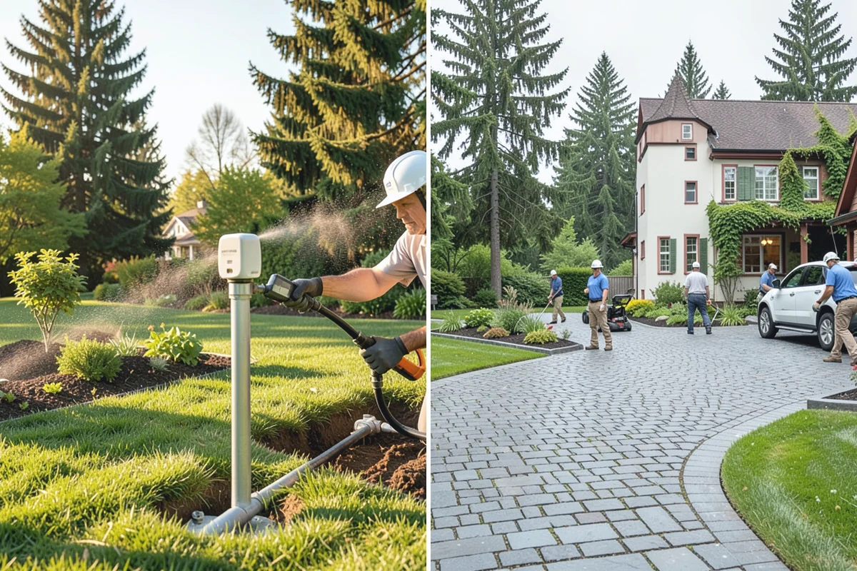 Flagstone Installation in Des Moines, King County, WA - Plan the layout and confirm drainage direction