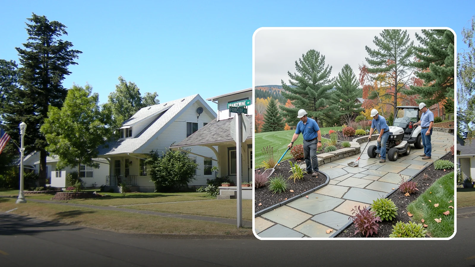 Flagstone Installation in DuPont, Pierce County, WA - Irregular flagstone laid in flowing, natural patterns for rustic PNW garden paths, patios, and stepping-stone walkways.