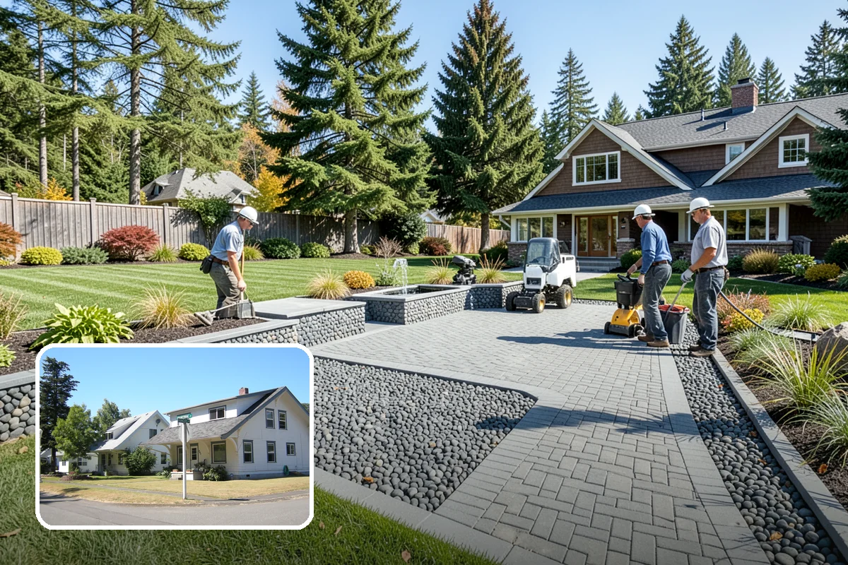 Flagstone Installation in DuPont, Pierce County, WA - Natural, non-uniform look that suits garden settings